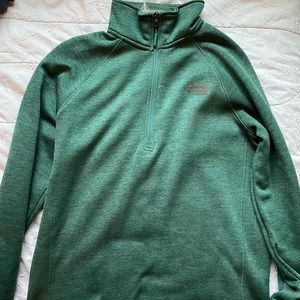 Men’s The North Face green 1/4 fleece